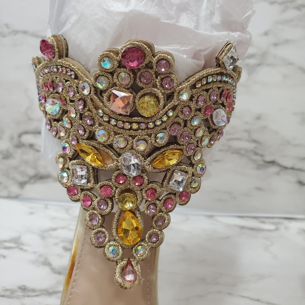 Bella Luna Rhinestone Heels - Picture 3 of 11